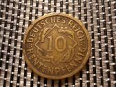 10 pfennig 1924 J - Vokietija Nr1