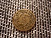 5 pfennig 1924 F - Vokietija Nr1
