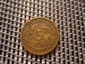 5 pfennig 1924 F - Vokietija Nr2