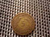 5 pfennig 1924 J - Vokietija Nr1