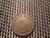 5 pfennig 1913 E - Vokietija