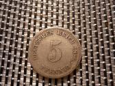 5 pfennig 1889 D - Vokietija