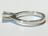 Auksinis žiedas 585 praba 0.23 ct briliantas - nuotraukos Nr. 3