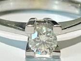 Auksinis žiedas 585 praba 0.23 ct briliantas - nuotraukos Nr. 4