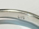 Auksinis žiedas 585 praba 0.23 ct briliantas - nuotraukos Nr. 7