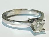 Auksinis žiedas 585 praba 0.23 ct briliantas - nuotraukos Nr. 8