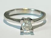 Auksinis žiedas 585 praba 0.23 ct briliantas - nuotraukos Nr. 9