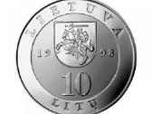 10 litų moneta Vilnius, Lietuva 1998 - nuotraukos Nr. 2