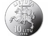 10 litų moneta Kaunas, Lietuva 1999 - nuotraukos Nr. 2