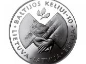 50 litų moneta Baltijos kelio 10-mečiui