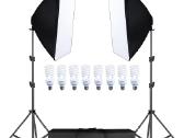 Apšvietimo rinkinys (softbox, stovai, lemputės) - nuotraukos Nr. 6