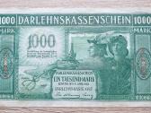 1918 Vokietija Ost Lietuva Lenkija 1000 Mark