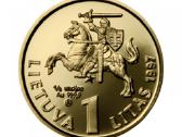 1 litas auksinė Lietuvos Banko ir Lito 75-metis - nuotraukos Nr. 2