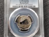 Sertifikuotas 1 litas ,Krepšiniui" Pcgs Ms67 - nuotraukos Nr. 2