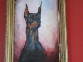 Paveikslas dobermano