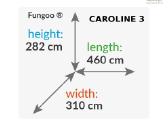 Lauko žaidimų aikštelė "Caroline 3" (balta+pilka) - nuotraukos Nr. 3