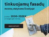 Darbas Švedijoje tinkuojamų fasadų meistrams