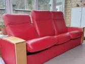 Puikios būklės odinė sofa ir fotelis - nuotraukos Nr. 3