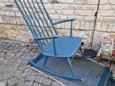 Vintažinis mid century autorinis supamas krėslas - nuotraukos Nr. 6