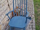 Vintažinis mid century autorinis supamas krėslas - nuotraukos Nr. 11