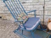 Vintažinis mid century autorinis supamas krėslas - nuotraukos Nr. 18
