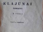 Antikvarinės Hamsun K. Klajūnai 1 ir 2 t. 1930 m. - nuotraukos Nr. 4