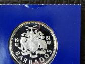 Barbadosas 1981 25 dollars Karibų menų fest. Ag500 - nuotraukos Nr. 2