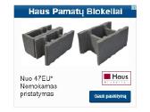 Parduodame - Haus pamatų blokeliai