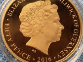 Moneta Giernsey 2016m. 50 pensu, co-ni - nuotraukos Nr. 2