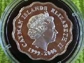 Moneta Cayman isl. 2000m. 2 dollars, sidabras - nuotraukos Nr. 2