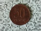 Lietuviškos monetos 50 centų 1991 m. - nuotraukos Nr. 10