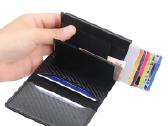 Automatinė maža piniginė su Rfid apsauga - nuotraukos Nr. 6