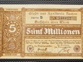 5 000 000 mark 1923 Vokietija Aachen