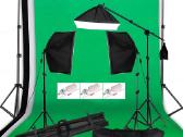 Foto studijos rinkinys su trimis 135w softbox
