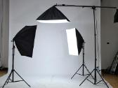 Foto studijos rinkinys su trimis 135w softbox - nuotraukos Nr. 2