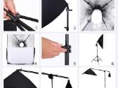 Foto studijos rinkinys su trimis 135w softbox - nuotraukos Nr. 6