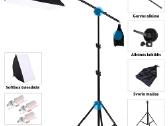 Foto studijos rinkinys su trimis 135w softbox - nuotraukos Nr. 4