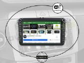 Vw Golf Passat Touran Tiguan Android multimedia - nuotraukos Nr. 4