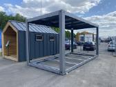 Pastiprinta modulinė konstrukcija 6x3x3 su stogu - nuotraukos Nr. 3