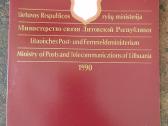 Lietuva 1990 m. Bukletas su pašto ženklais