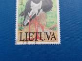 Lietuva 1991 m. Juodasis gandras, antsp. su klaida - nuotraukos Nr. 2