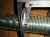 Cinkuotos smeigės 1 5/8" x 330 mm + 2 veržlės - nuotraukos Nr. 7
