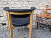 Vintažinis mid century ąžuolinis-odinis fotelis - nuotraukos Nr. 7