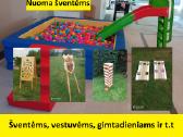 Lauko žaidimų nuoma, kamuoliukų baseino nuoma