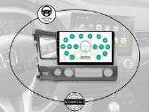 Honda Civic 2005-12 Android multimedia WiFi/GPS/bt - nuotraukos Nr. 12