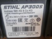 Akumuliatorius Stihl Ap300s - nuotraukos Nr. 3
