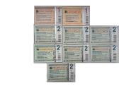 Ermitažo pinigai Unc 9 vnt.-5€