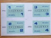 Retas 1992 metų talonas Birželis