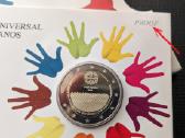 Portugalija 2 eur Žmogaus teisės 2008 proof - nuotraukos Nr. 2