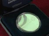 20 € sidabrinė moneta Lietuvos Bankui 100 - nuotraukos Nr. 3